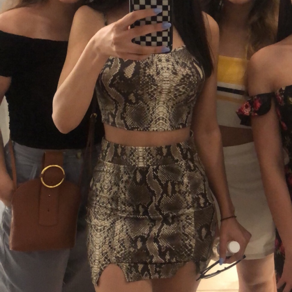 faux snake skin set!